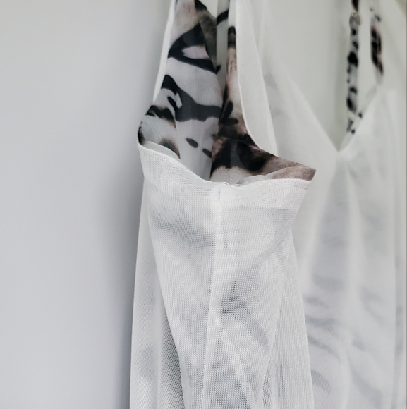 Stylish High Low Zebra Print Dress - Picture 10 of 12